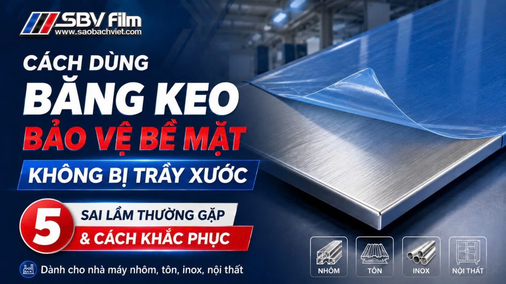 cách sử dụng băng keo bảo vệ bề măt